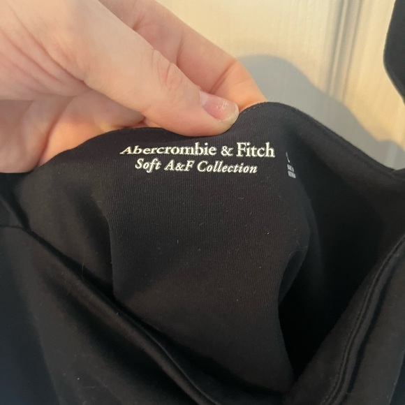 Abercrombie & Fitch black square neck bodysuit large - Picture 4 of 6